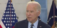 Biden gives update on I-95 reconstruction aid ahead of campaign rally